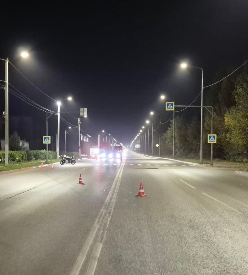 В Кирове на Победиловском тракте не разъехались мотоцикл и «Жигули»