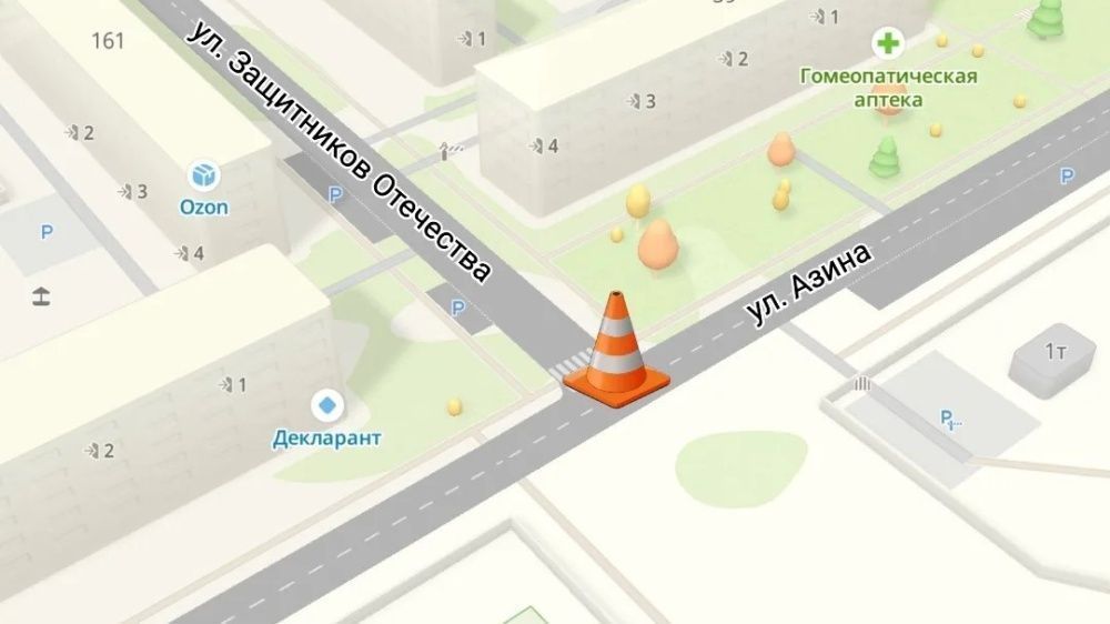 В Кирове на улице Азина ограничили движение транспорта