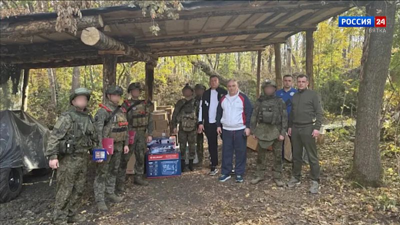 Кировские бойцы в зоне СВО получили большую партию гуманитарной помощи